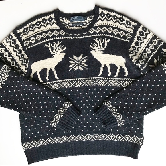 Polo Ralph Lauren Nordic Moose Sweater 